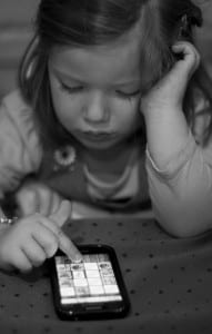 Child using Smartphone