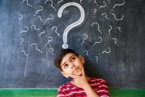 Child Thinking on a Question